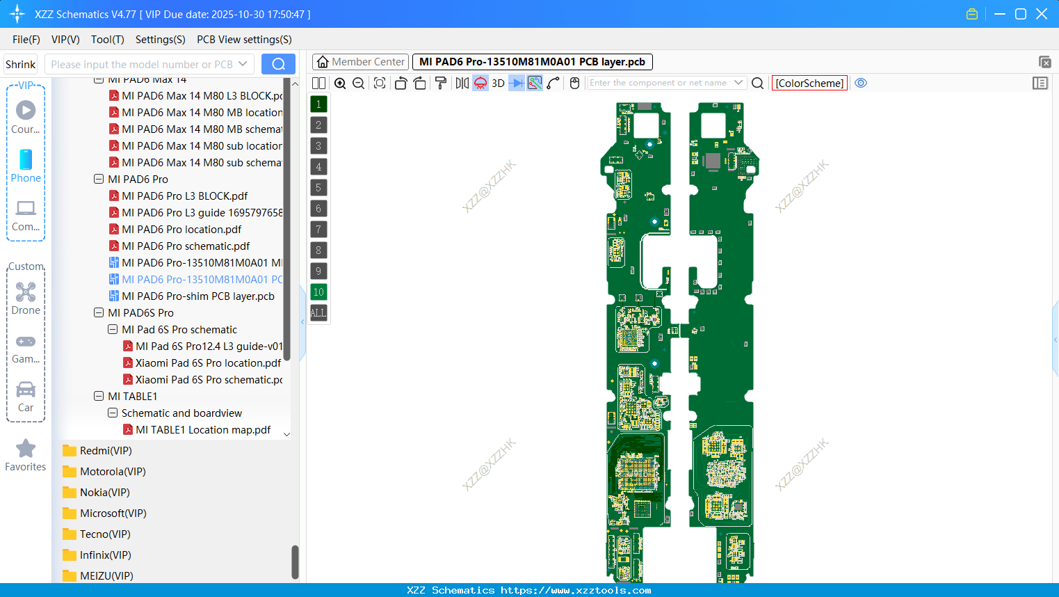Xiaomi MI PAD6 Pro-13510M81M0A01 PCB Layer